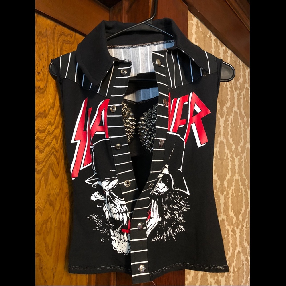 Original Toxic Vision Slayer thrash metal vest